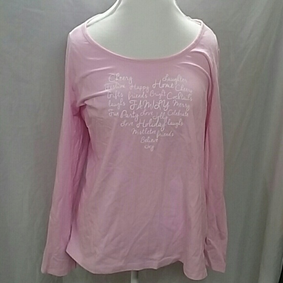 Charter Club Other - Charter Club Womens Printed Long Sleeve Pajama Top